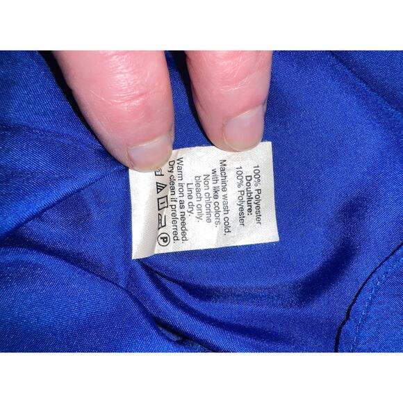 J Crew Blue Razer silky fancy tank Sz 4 - Picture 3 of 6